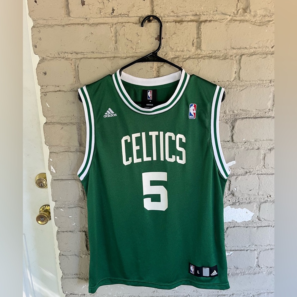 NBA Boston Celtics Kevin Garnett Green & White Away Jersey #5